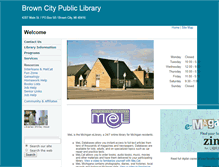 Tablet Screenshot of browncitylibrary.org